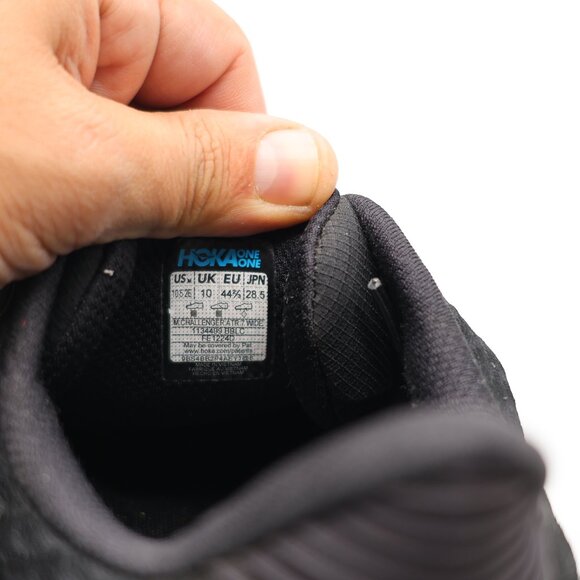 Hoka One One Challenger ATR 7 Men's Size 10.5 2E Running Athletic Black Sneakers - Picture 3 of 9